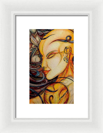Forehead Kiss - Framed Print