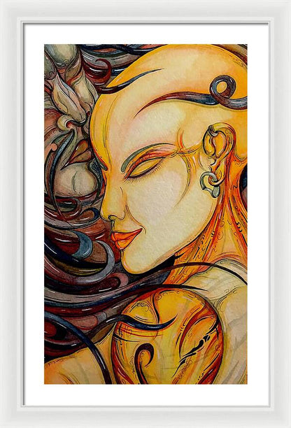 Forehead Kiss - Framed Print