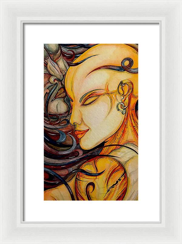 Forehead Kiss - Framed Print