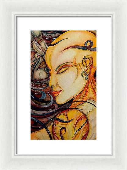 Forehead Kiss - Framed Print