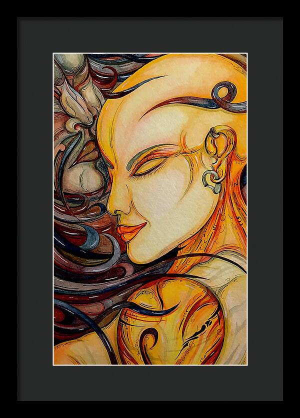 Forehead Kiss - Framed Print