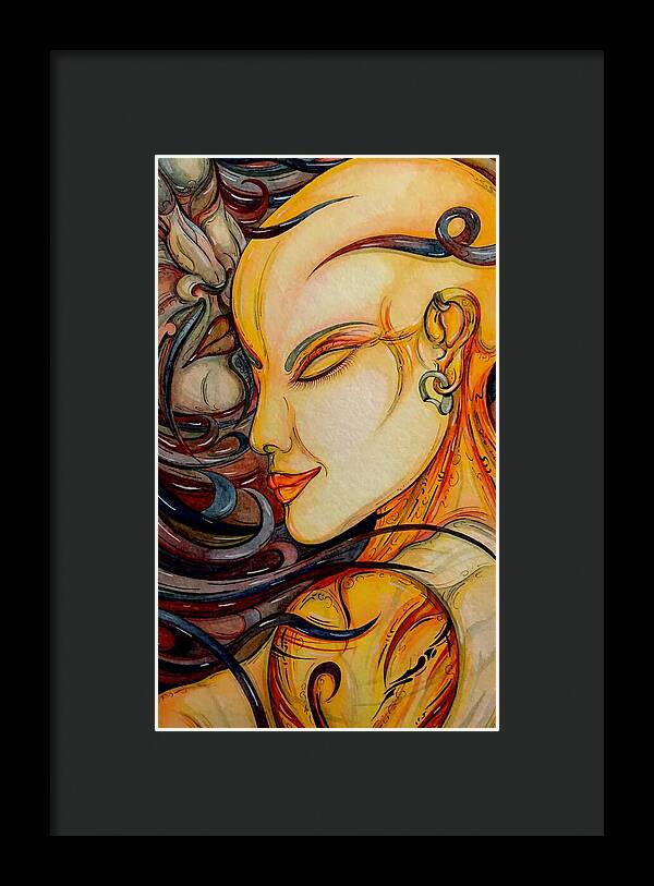 Forehead Kiss - Framed Print