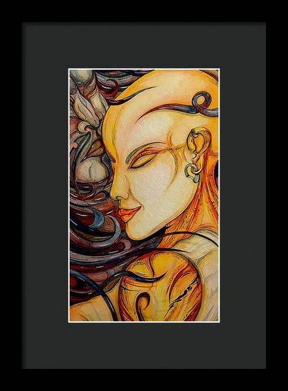 Forehead Kiss - Framed Print