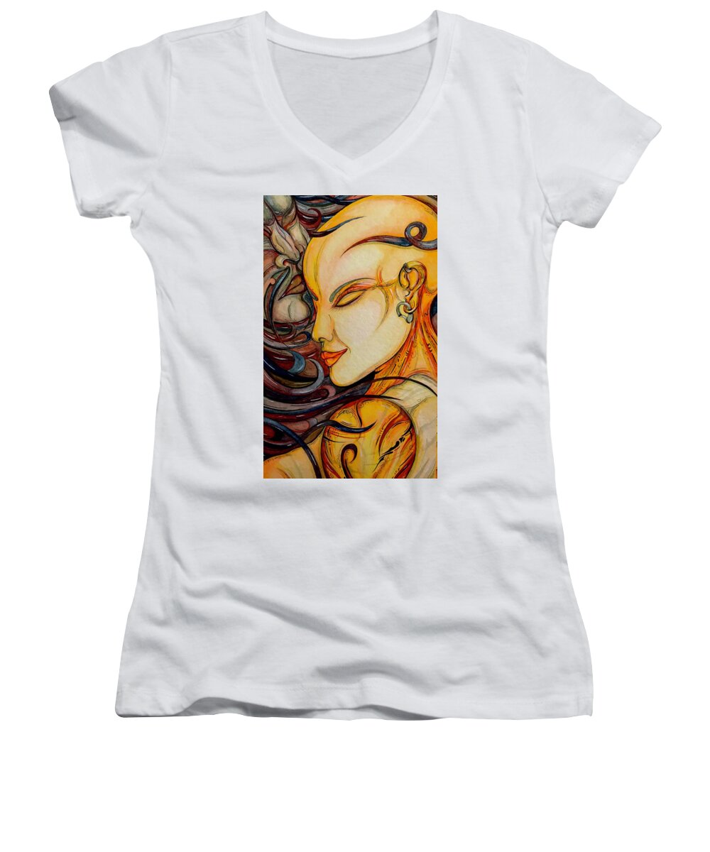 Forehead Kiss - Women's V-Neck