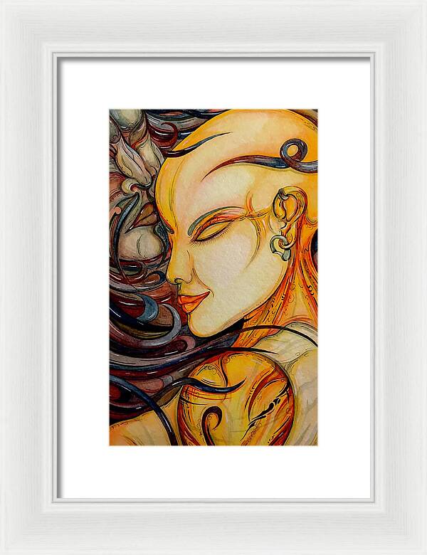 Forehead Kiss - Framed Print