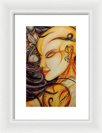 Forehead Kiss - Framed Print