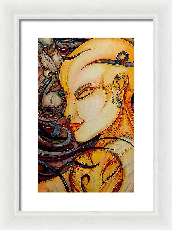 Forehead Kiss - Framed Print