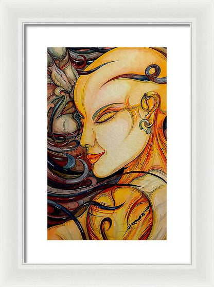 Forehead Kiss - Framed Print