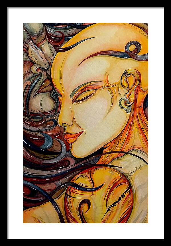 Forehead Kiss - Framed Print