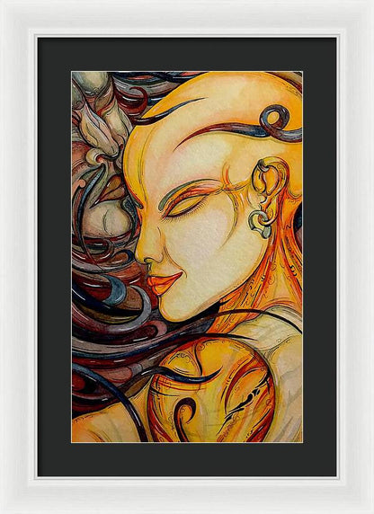 Forehead Kiss - Framed Print