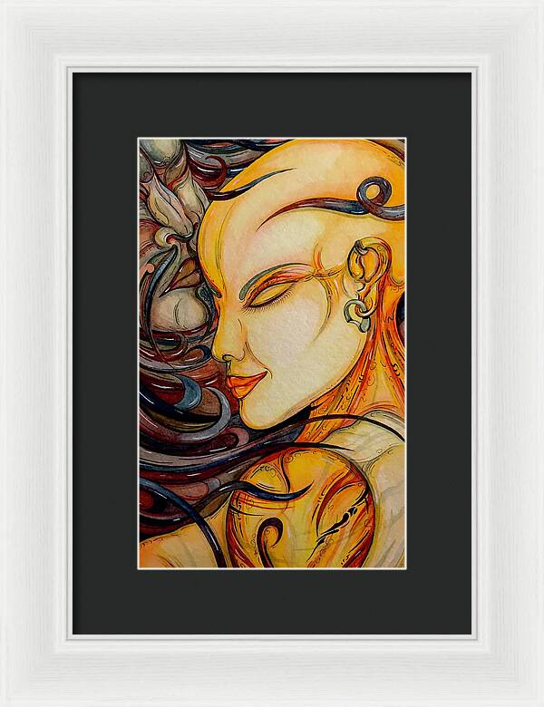 Forehead Kiss - Framed Print