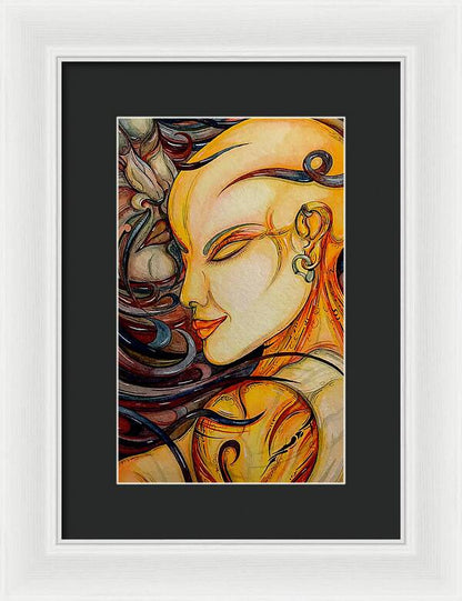 Forehead Kiss - Framed Print