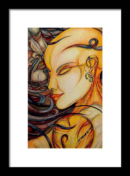 Forehead Kiss - Framed Print