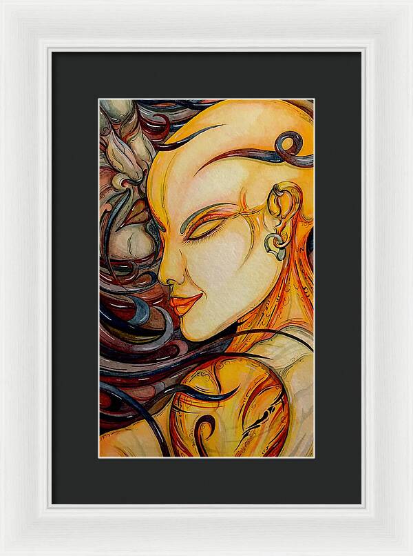 Forehead Kiss - Framed Print