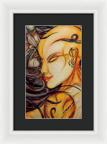 Forehead Kiss - Framed Print