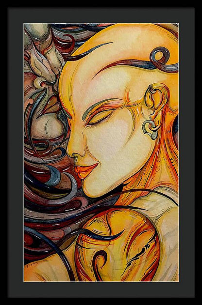 Forehead Kiss - Framed Print