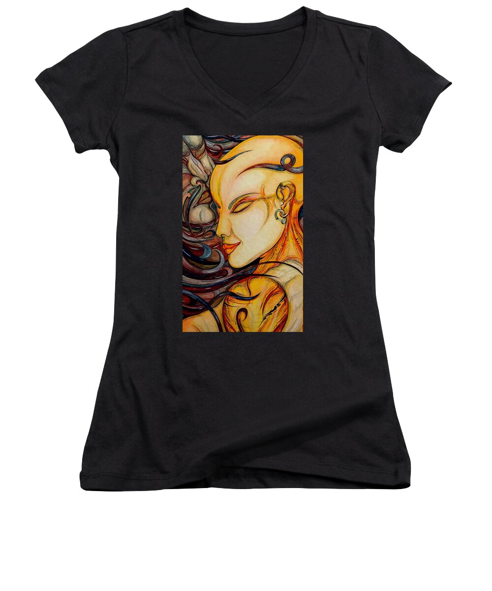 Forehead Kiss - Women's V-Neck
