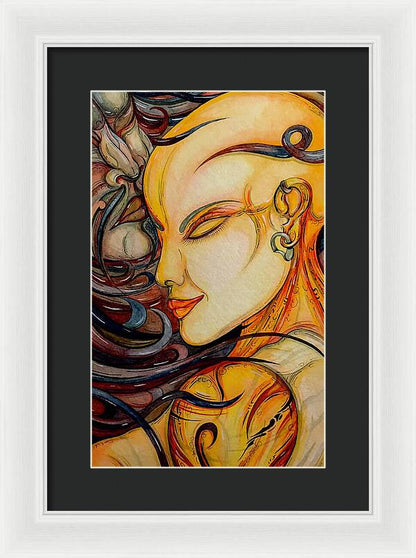 Forehead Kiss - Framed Print