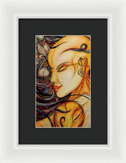 Forehead Kiss - Framed Print