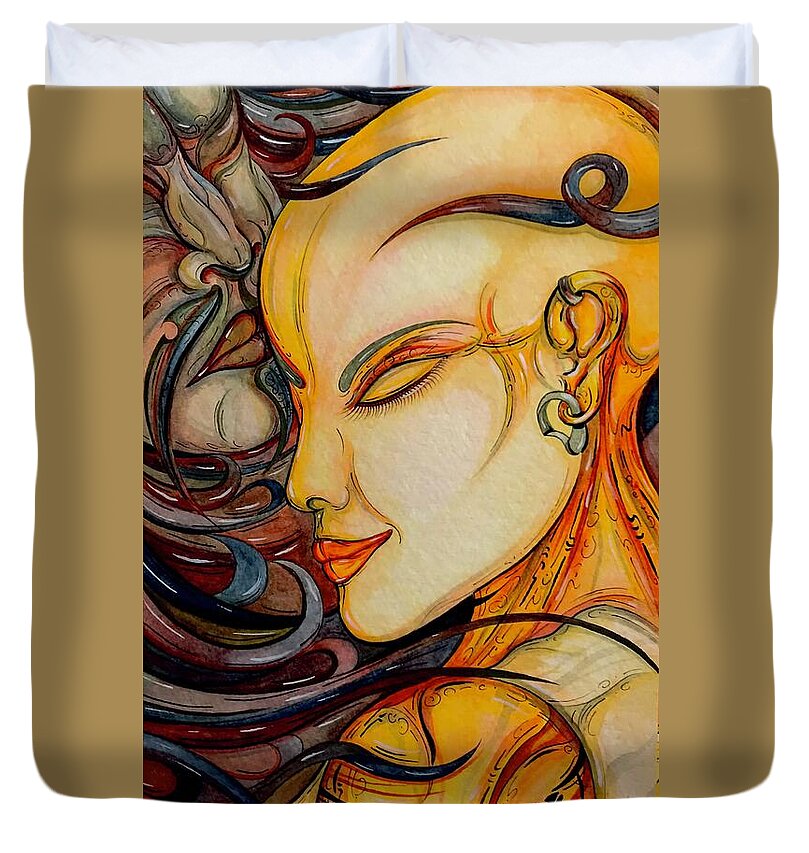 Forehead Kiss - Duvet Cover