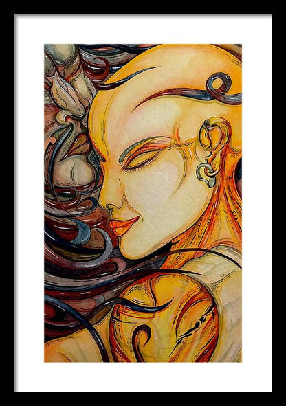 Forehead Kiss - Framed Print