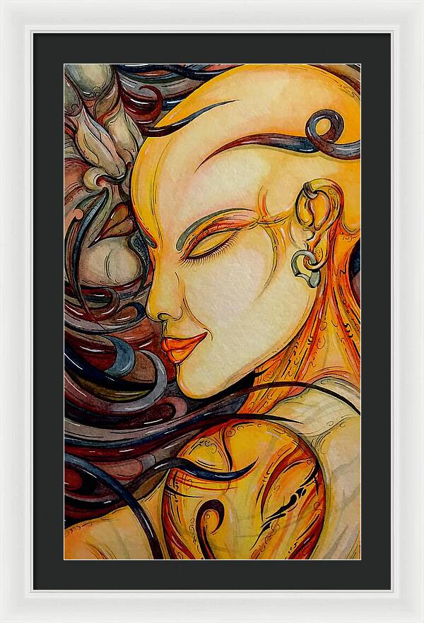 Forehead Kiss - Framed Print