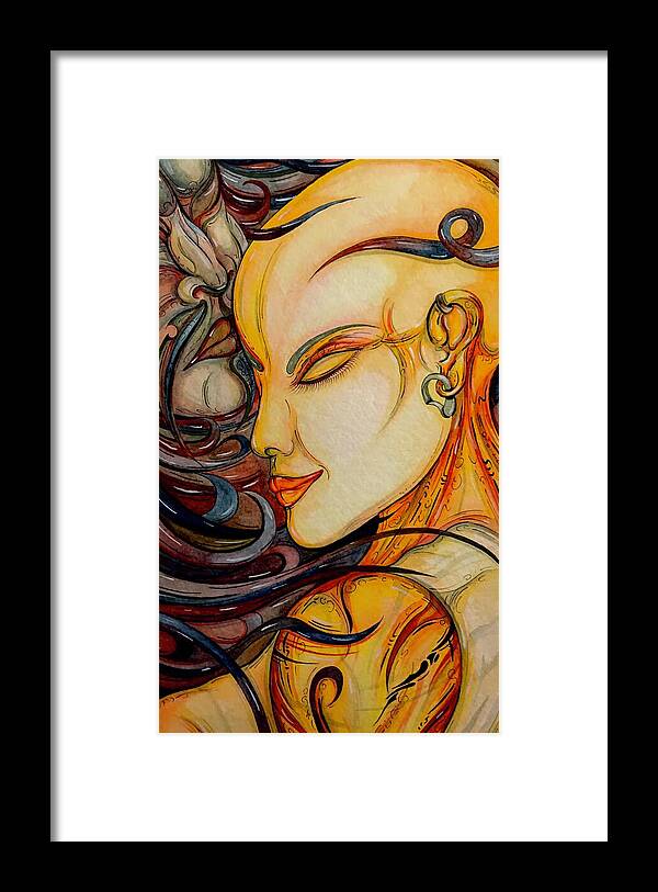 Forehead Kiss - Framed Print