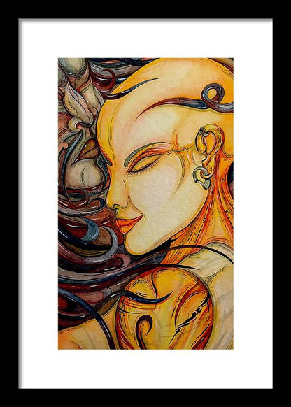 Forehead Kiss - Framed Print