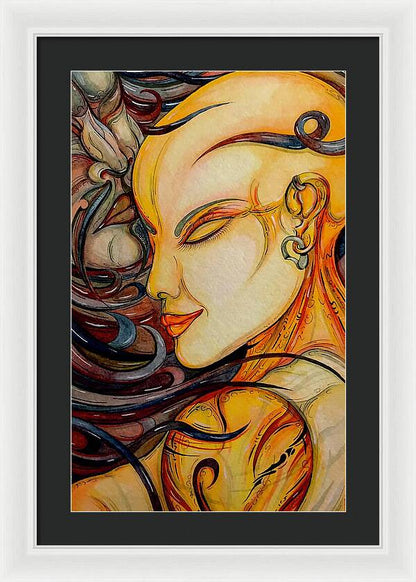 Forehead Kiss - Framed Print