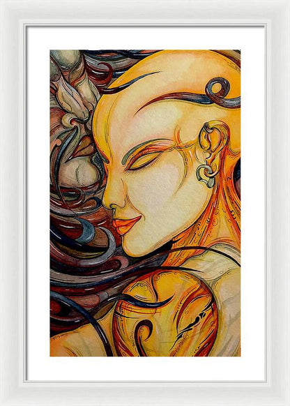 Forehead Kiss - Framed Print
