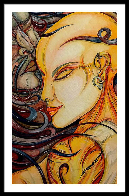 Forehead Kiss - Framed Print