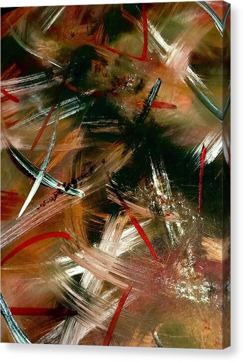 Gold Feather 1 - Canvas Print