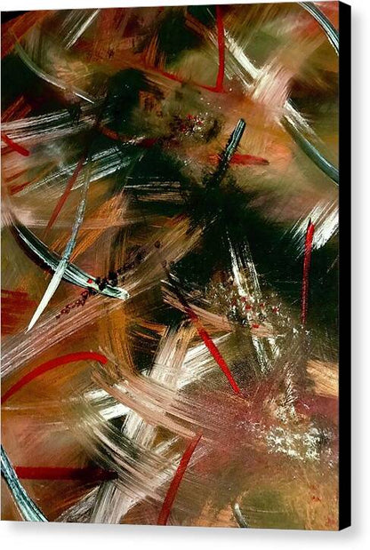 Gold Feather 1 - Canvas Print