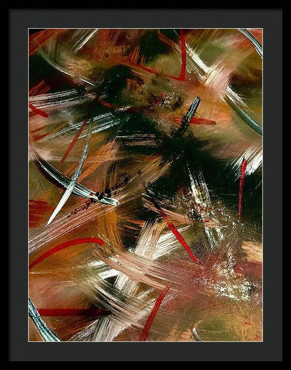 Gold Feather 1 - Framed Print