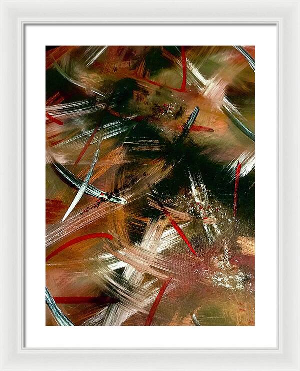 Gold Feather 1 - Framed Print