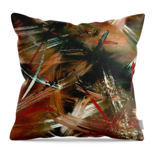 Gold Feather 1 - Throw Pillow