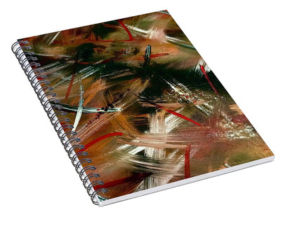 Gold Feather 1 - Spiral Notebook