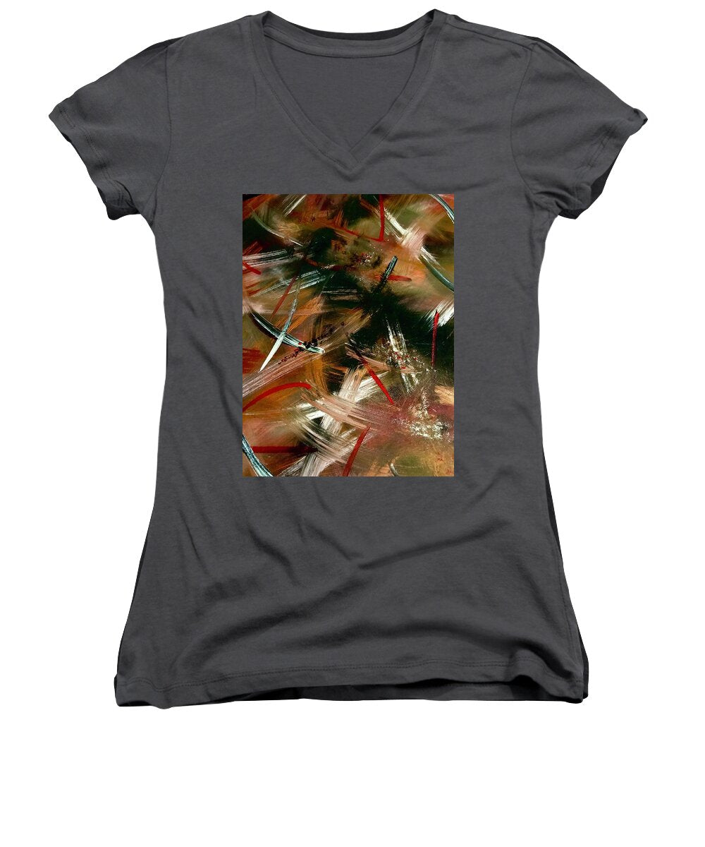 Gold Feather 1 - Women's V-Neck
