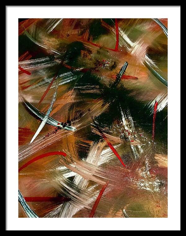 Gold Feather 1 - Framed Print