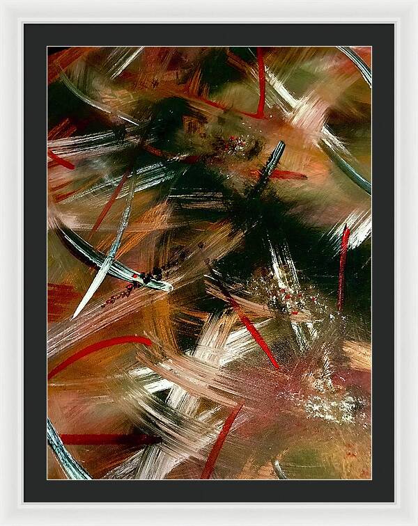 Gold Feather 1 - Framed Print
