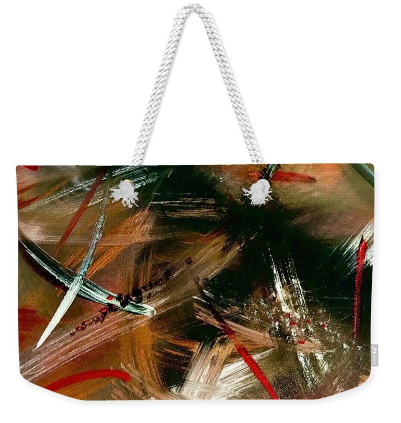 Gold Feather 1 - Weekender Tote Bag