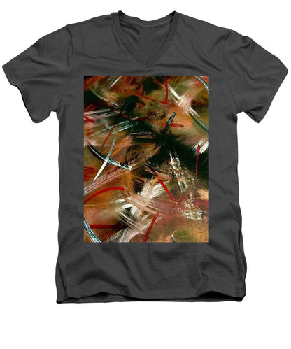 Gold Feather 1 - Men's V-Neck T-Shirt