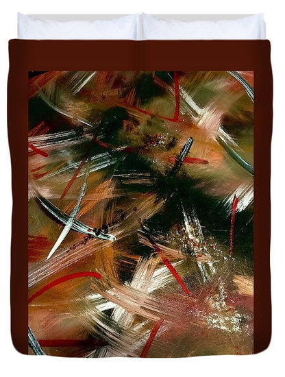 Gold Feather 1 - Duvet Cover