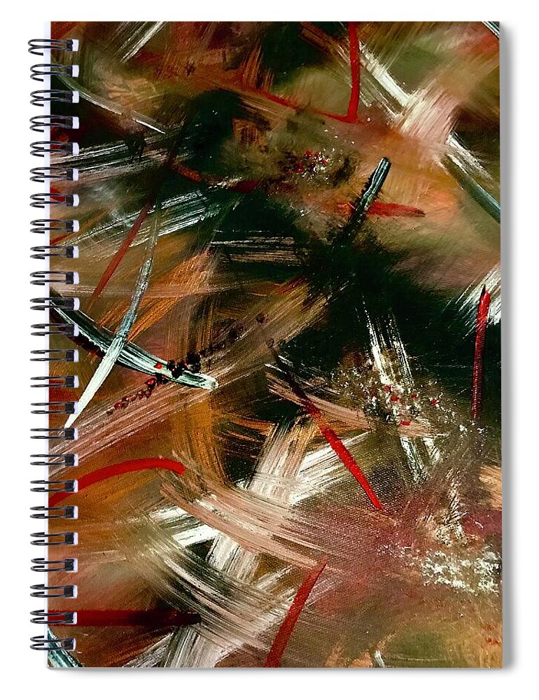 Gold Feather 1 - Spiral Notebook