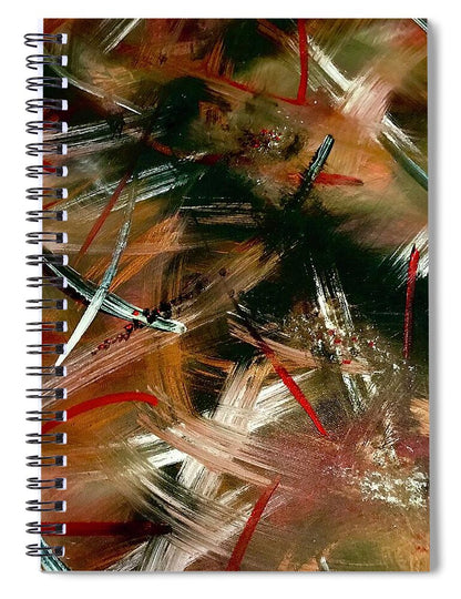 Gold Feather 1 - Spiral Notebook