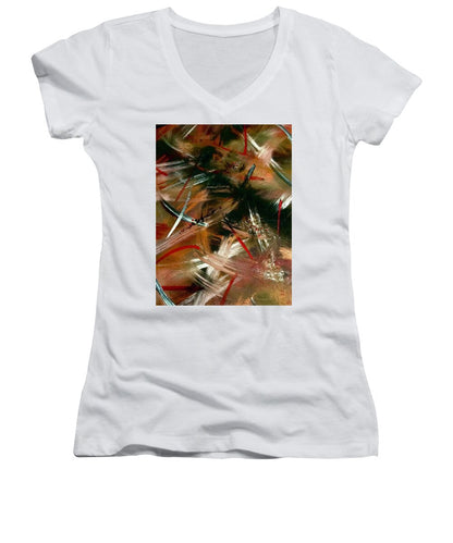 Gold Feather 1 - Women's V-Neck