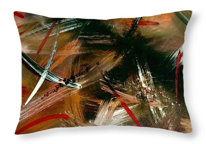 Gold Feather 1 - Throw Pillow
