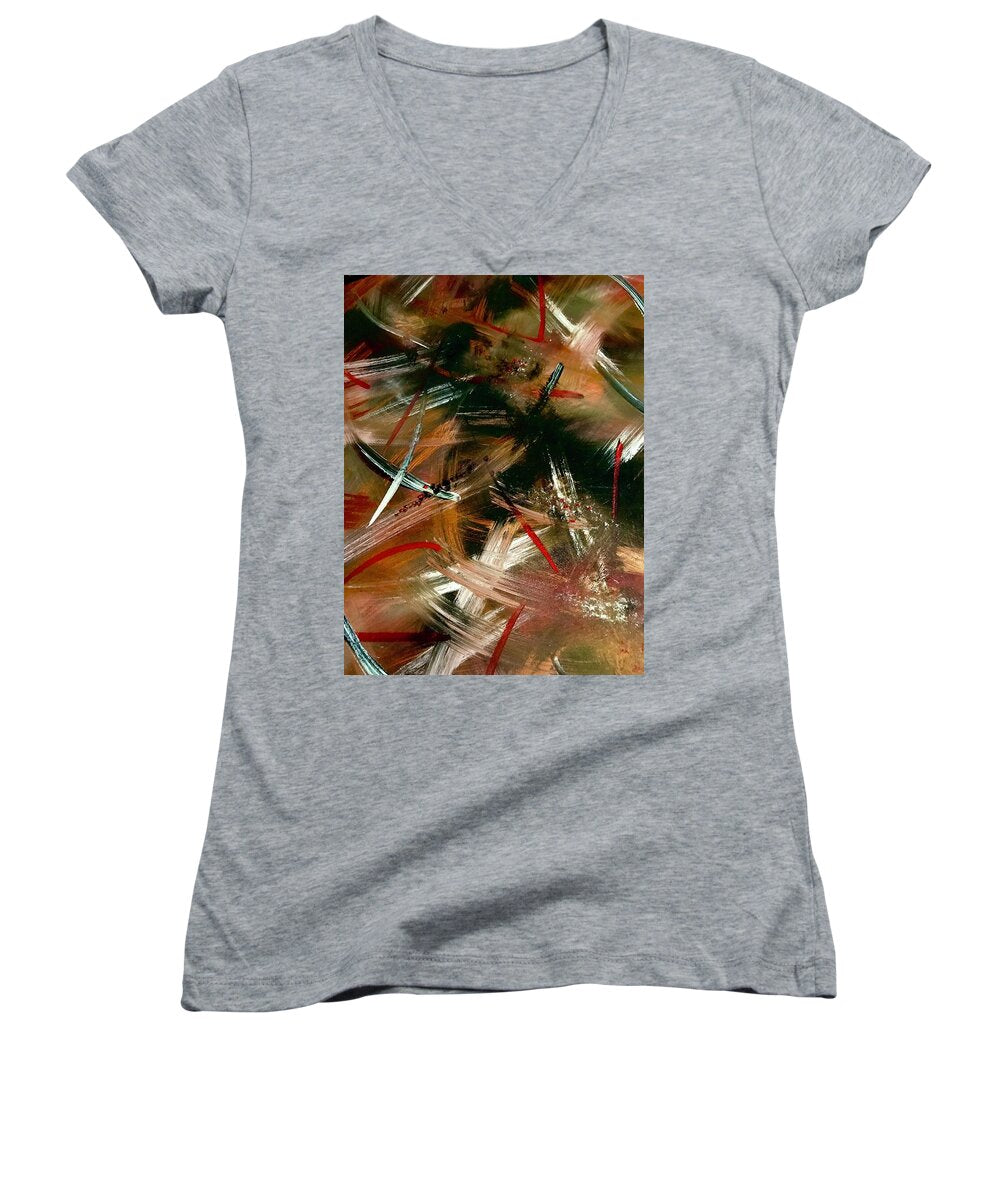 Gold Feather 1 - Women's V-Neck
