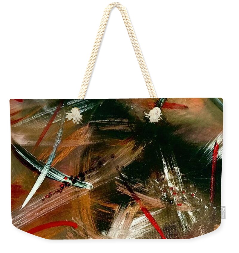 Gold Feather 1 - Weekender Tote Bag