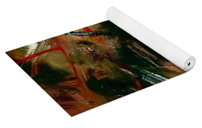 Gold Feather 1 - Yoga Mat